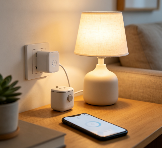 WiFi Smart Plug Mini Outlet, Voice & App Remote Control Socket with Timer Function, Works with Alexa Google Home, No Hub Required